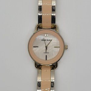 Mother of Pearl Gold & Anne Klein Pink Enamel AK/ 2812 W_SIL0001